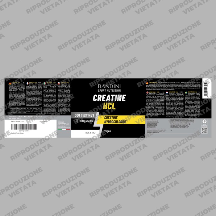 Bandini® - Kreatin HCL – Pulver 300g