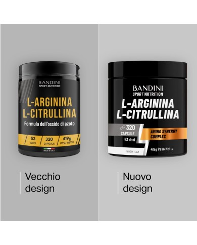Bandini® - L-Arginine + L-Citrulline malate – 320 Capsules