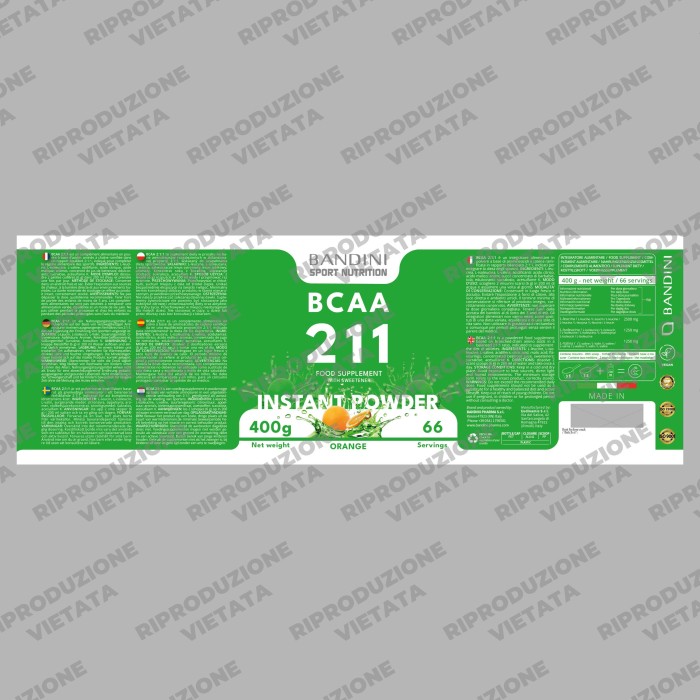 BCAA PULVER 2 1 1 – 400g