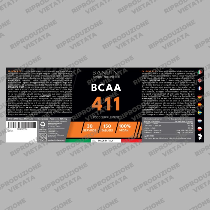 Bandini® - BCAA 4 1 1 – Compresse