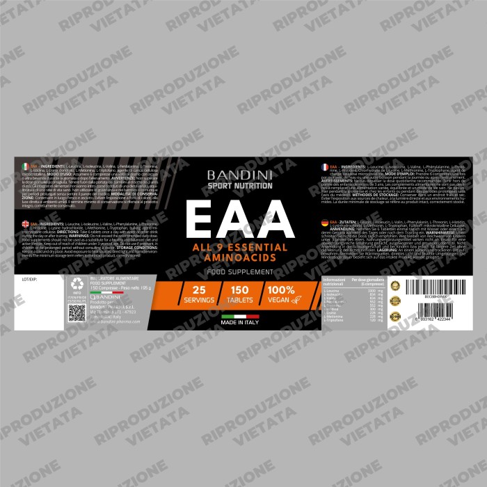 EAA Essential Amino Acids – Tablets