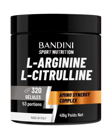Bandini® - L-Arginine + Malate de L-Citrulline – 320 Gélules