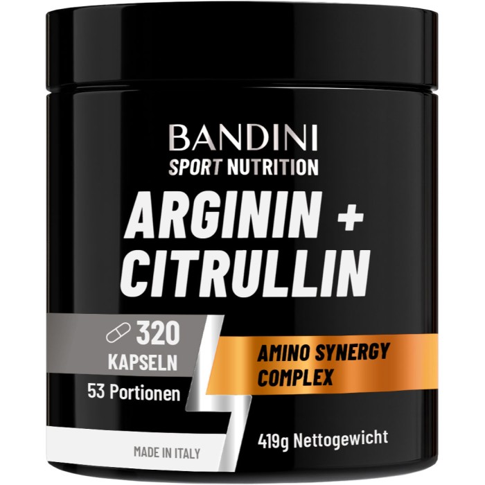 Bandini® L-Arginin + L-Citrullin Malat - 320 Kapseln